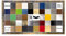 Colorello Deluxe Bilderrahmen Posterrahmen 50x100 cm Panorama und Quadrat Formate Blaugold Meliert klares Kunstglas