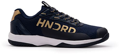Hundred Xoom Pro Non-Marking Professional Badminton Shoes for Men|Material : Mesh,TPU & Leather,Sole: Rubber|Suitable for Badminton/Tennis/Basketball