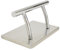 Barberpub Edelstahl Fußstütze Professional Friseurfußstütze, mobile Fuß Pedal Fußauflage, foot rest Fußablage Friseurstuhl Salonausstattung, FT001, (Silber)