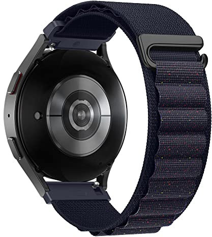 ZZMY Uhrenarmband 20mm Nylon für Samsung Galaxy Watch 7/6/5/4/FE 40mm 44mm/6 Classic 43 47mm/5 pro 45mm/4 classic 42mm 46mm Stoffarmband, Alpine Loop Sport Ersatzarmband für Damen Herren