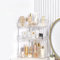 Make up Organizer, Kosmetik Organizer, Beauty Organizer, Hautpflege Organizer für Bad Schminktisch (3 Schichten, Klar)