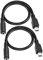MEIRIYFA Mini USB macho a 3,5 mm de cable de audio, Mini USB macho a hembra de 3,5 mm TRRS 4-Pole Jack Adapter Cable - 33 cm (2 Pack)