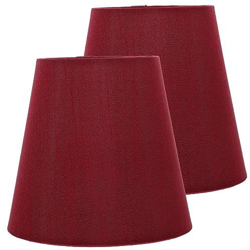 LIFKOME 2 Stücke Moderne Stoff Lampenschirm Armaturen Für Glühbirne Clip-auf Licht Schatten