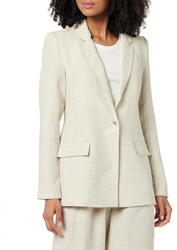 The Drop Blake Langer Blazer, Natürliches Leinen, S