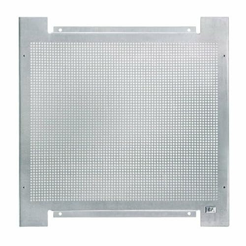 Lochblech, Montageplatte, Elektro Montageblech,Lochrückwand mit Erdungsanschluss, Verzinkt, 400x400-600x400-600x600-800x600-800x800mm (400 X 400 mm)