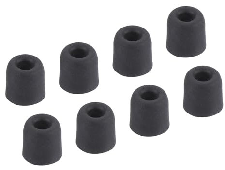 sourcing map Replacement Foam Ear Tips Earbuds Bud 3-4mm Small Size Earbuds Tips for Earphones Black 8 Pcs