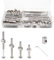 Kit di 56 viti di ricambio per lettino, M6 x 40 mm, 50 mm, 60 mm, 70 mm, 80 mm, viti a testa esagonale, dadi a cilindro, kit assortito per letti, testiere, sedie, mobili.