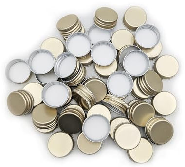 mikken 50 Deckel für Flaschen Schraubverschluss 34 mm/PP 31,5 Gold, Ersatzdeckel Schraubdeckel für Glasflaschen