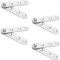 4 Sets of 360 Degree Rotating Stainless Steel Door Pivot Hinges (77mmx16mm)