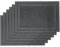 Tischset 30x45cm 6 Stück Platzset Untersetzer Abwaschbar Platzdeckchen (Anthrazit-Rahmen)