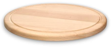 Tagliere Rotondo in Legno per Pizza Formaggi Salumi Varie Dimensioni Tagliere Multiuso per Tagliare e Servire Antipasti Pane e Verdure in Cucina o Ristorante Vassoio in Abete (Legno di abete, 30 cm)
