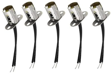 Bstenke 5Pcs 1157 BAY15D Glühbirne Sockel Halter Mit Draht Stecker für Auto Auto Lkw