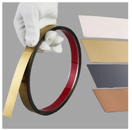 WZERHO Moulure décorative flexible autocollante pour mur, miroir, décoration de meubles, noir, 5,5 m x 4 cm