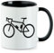 Huuraa Kaffeetasse Bike Fahrrad Geschenk 330ml Schwarz Bike Präsent