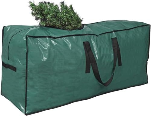 FlickBuyz-Colorado Green Pine Bushy Artificial Christmas Tree Tips 5ft/6ft/7ft Xmas Tree With Metal Stand & FREE BAG (Green, Tree Bag)