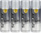 MORE FREE-Pintura Spray Aluminio Multicolor Profesional 400ml Adecuado Metal Madera y Plástico Pack de 4 unidad