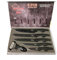 Set Coltelli da Cucina 6 Pezzi con Rivestimento Ceramico, Lame Ultra-Affilate Antiaderenti e Pelapatate Incluso per Taglio Preciso e Uso Professionale.