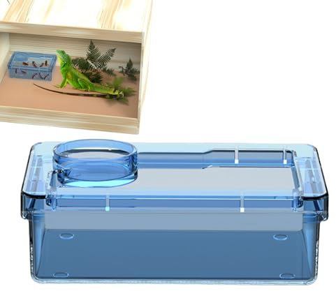 Reptilien Futternapf | Fluchtsicherer Fressnapf Für Landeinsiedlerkrebse | Terrarium Futtergefäß Für Leopardgecko Gecko