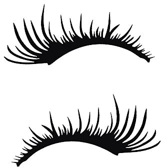 Ciieeo 1Paar Wasserfeste Scheinwerfer Wimpern Aufkleber für Autos Dekorative Eyelashes Sticker für Auffällige Fahrzeuggestaltung Einfach Anzubringen und Rückstandslos Entfernbar