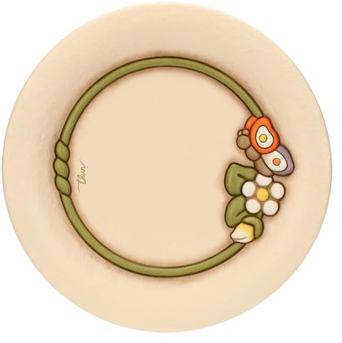 THUN - Centrotavola - ceramica - Collezione Country Bloom - 30,1 x 30,1 x 3,2 cm