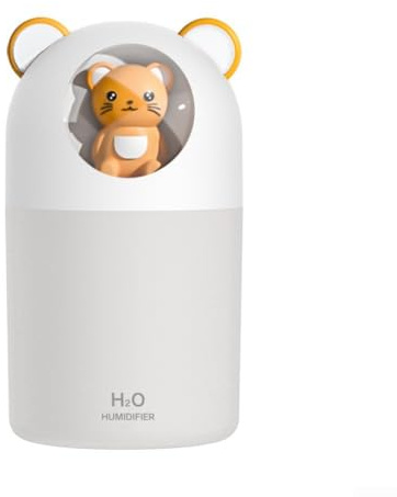 Humidificateur USB portable avec atomiseur de grande capacité, veilleuse silencieuse et purificateur d'air pour la maison et les espaces de travail (D)