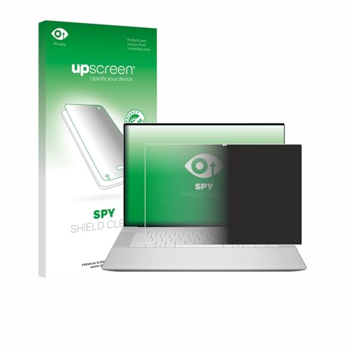 upscreen Blickschutzfolie für Dell 16 Premium Laptop | Anti-Spy Displayschutz Made in Germany Privacy Screen Protector Sichtschutz Blaulichtfilter Klare Folie