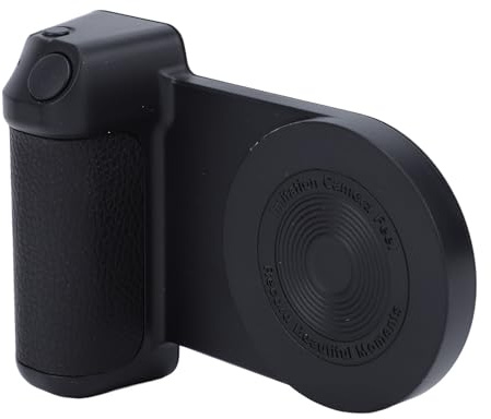 Tomantery Magnetischer Kameragriff, Bluetooth-Halterung für Stabile Videoaufnahmen, Bequemer Telefongriff für Unterwegs, aus ABS, für - und -Telefone (Schwarz)