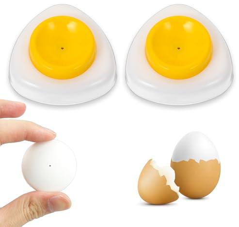 Grevosea 2 Pcs Egg Piercer for Raw Eggs, Egg Poker for Hard Boiled Eggs with Magnetic Base & Safety Lock Stainless Steel Pin Egg Hole Puncher for Home and Commercial Kitchen Use