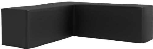 Outsunny Schutzhülle für Gartenmöbel L-förmige 250x250x79 cm 420D Oxford | Wasserdicht, für Ecksofa, Anti-UV Abdeckplane, Winterfest, Abdeckung Abdeckhaube Abdeckhülle Schwarz