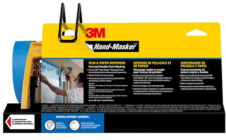 Hand-Masker 3M vormontiertes Abdeckfolie und Klebeband-Set, Mehrfarbig, M3000 PAK