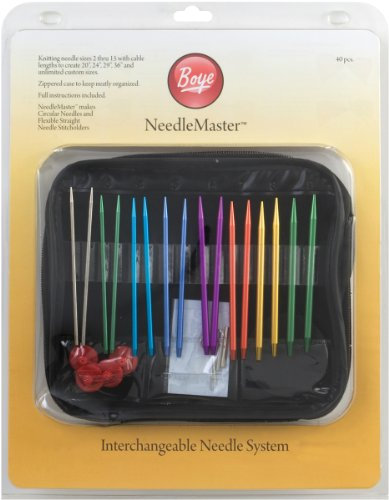 Boye Needlemaster Interchangeable Aluminum Knitting Set, Surf, Onе Paсk