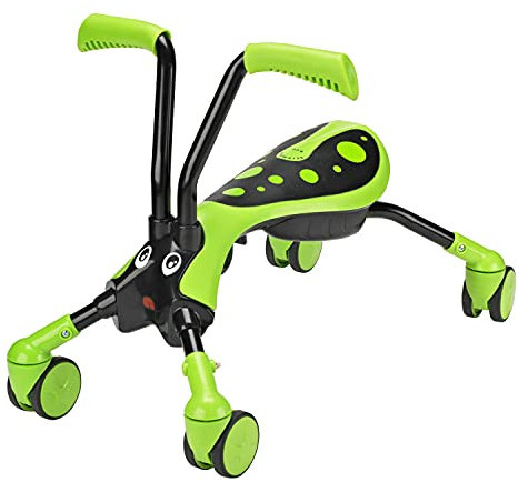 Scramblebug 4-Wheel Balance Bike For 1-3 Year Old Kids, Fold and Go, Hornet, Foot-to-Floor Ride-On That Develops Your Toddler’s Balance and Motor Skills, 360 Wheels for No Surface Scratches