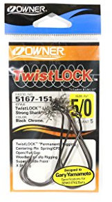 Owner 5167 Twist Lock Haken - 5 Angelhaken mit Spirale, Größe:5/0