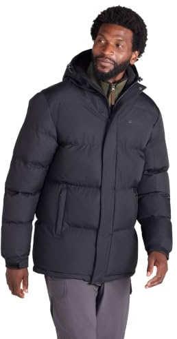 Mountain Warehouse Snow Herren Winterjacke | Wasserabweisender, verstellbarer Wintermantel mit fleecegefütterter Kapuze, warm bis −40 °C getestet, ideal für Spaziergänge