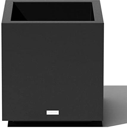 Veradek Block Series Indoor/Outdoor Cube Planter - Black (18 H x 17 W x 17 L)