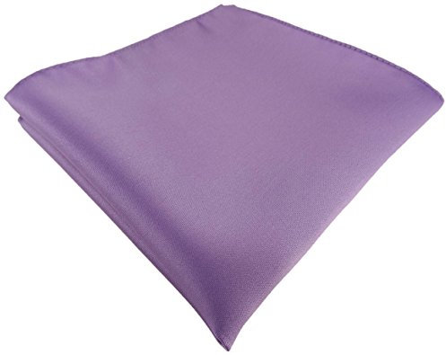 TigerTie Fazzoletto da taschino in raso, tinta unita, in poliestere, dimensioni: 26 x 26 cm, Lilla scuro., Taglia unica