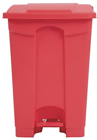 Jantex Kitchen Pedal Bin Red 45Ltr