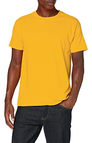 Fruit of the Loom Men's Valueweight Short Sleeve T-Shirt, Sunflower, Large
