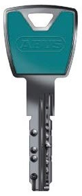 ABUS XP20S Mehrschlüssel, Zusatzschlüssel mit Design-Clip türkisblau