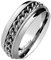 Mianova Biker Band Ring Edelstahl Facettierter Spinner Ketten Bandring Herrenring Partnerring Freundschaftsring Herren Silber Größe 60 (19.1)