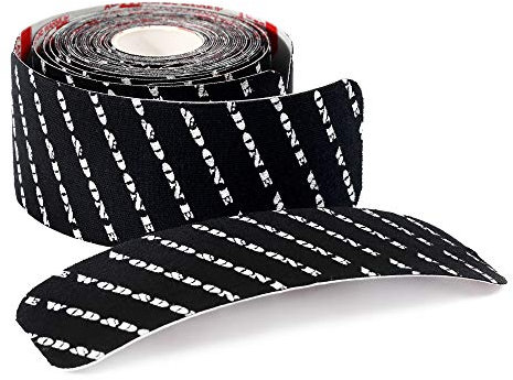 WOD & DONE 3 vorgeschnittene Rollen mit 32 Stück 15.2 cm x 5.1 cm Streifen 33 % mehr Tape als andere Marken Athletic Daumenschutz Tape für funktionelle Fitness Haken Griff olympisches Gewichtheben