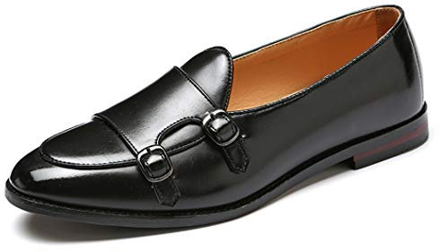 Scarpe Eleganti da Uomo Mocassini con Punta in Pelle Mocassini da Lavoro per Ufficio