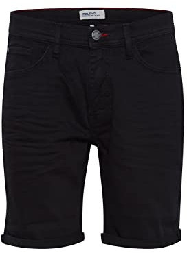 b BLEND Shorts Pantalones Cortos de Jean, Denim Black (200297), L Hombres