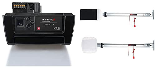 Marantec Comfort 270 Garagentorantrieb, Set inkl. SZ 11 Antriebsschiene, 1 Handsender, elektrischer Torantrieb für Garagentore, Sektionaltore und Schwingtore, Schwarz