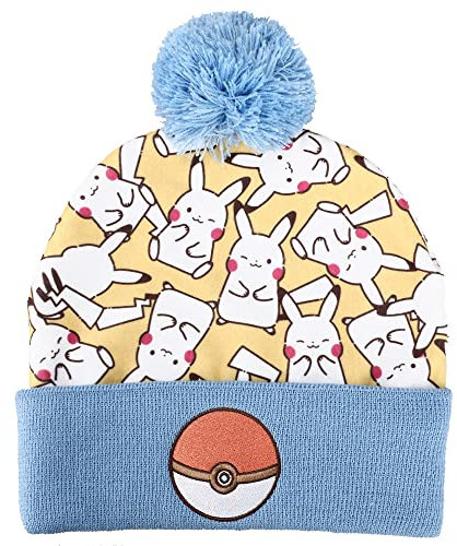 Bioworld Pokemon Pikachu AOP Knit Cap Gelb