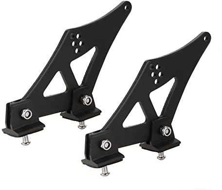 Tiiyee Spoiler Montagehalterungen, Universal Auto Spoilerhalterungen Car CNC Aluminiumlegierung Heckflügel Racing Heckspoilerbeine Heckspoiler Beine Halterungen Einstellbarer Autoheck Querruderständer