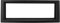 OUKENS Fascia de radio de coche, panel estéreo de radio negro, marco de montaje de tablero ABS de repuesto para CITROEN C5 2004‑2008