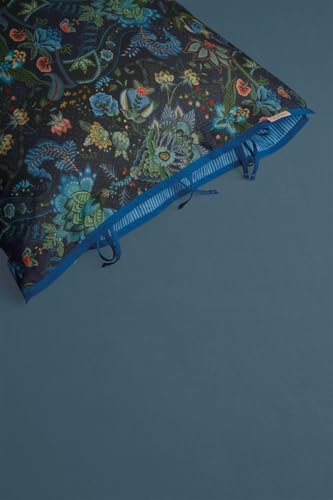 PIP Studio Jersey Spannbettlaken Good Night, Verschiedene Größen, 95% Baumwolle und 5% Lycra, Blue, Größe:140 x 200/220 cm