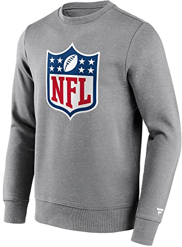 Fanatics - NFL Shield Primary Logo Graphic Crew Sweatshirt Farbe Grau, Größe XL