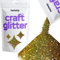 Hemway Craft Glitter - Gold Holographic | 100g Multi Size Metallic Sequin Flakes for Resin & Epoxy Crafts | Supplies for Tumblers, Cards, Jewellery, Candle, Hair, Face, Body & Nail Art